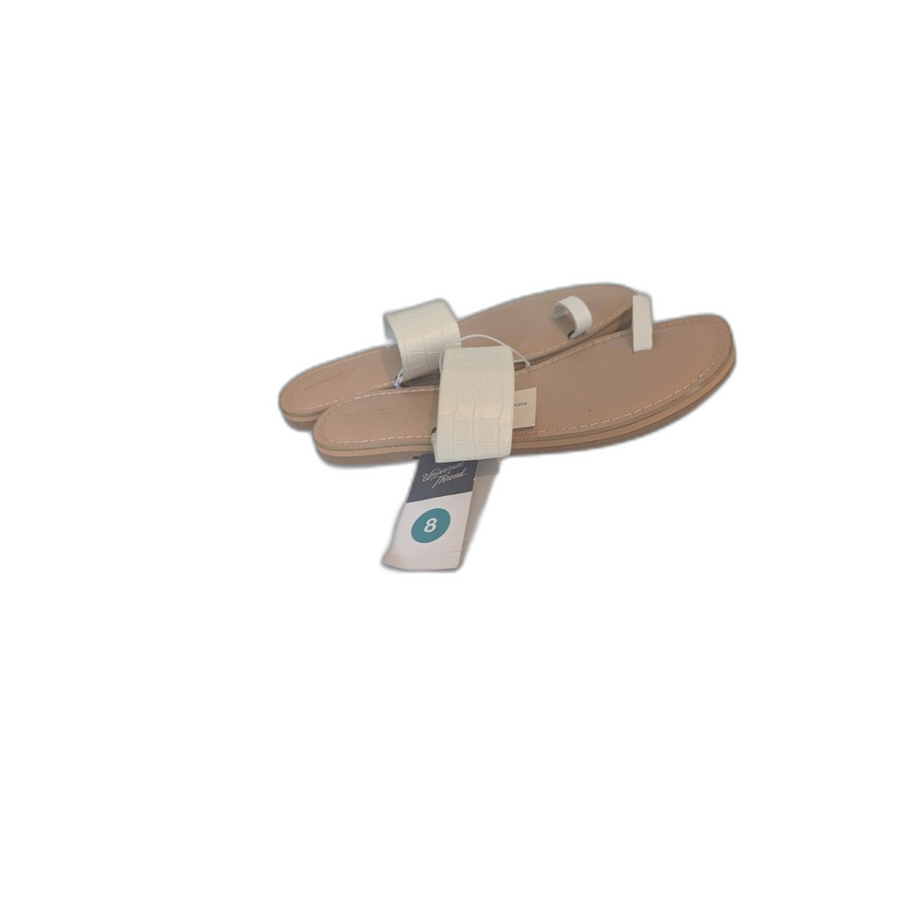 Women's Universal Thread Juno Sandals White Size 8 - Picture 4 of 6